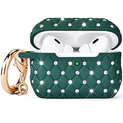 VOTILE Secure Lock Case for Airpods Pro 2 Case with Cute Bling Keychain,  Silicone Protective Case Cover for Airpods Pro 2nd Generation Case Women