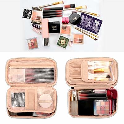 OCHEAL Small Cosmetic Bag,Portable Cute Travel Makeup Bag for Women and  girls Makeup Brush Organizer cosmetics Pouch Bags - Black Marble