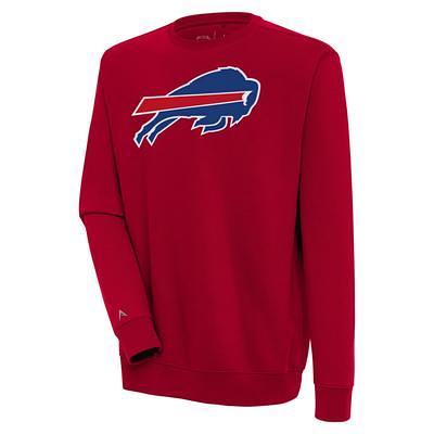 Men's Buffalo Bills Antigua White Victory Pullover Hoodie