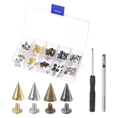 120 pcs Nickel Plated Tip Screws Pointed Cross Slot Leather