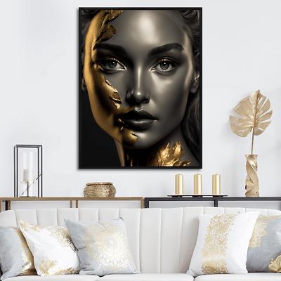 Buy African Art Black and Gold Woman Oil Painting on Canvas s and