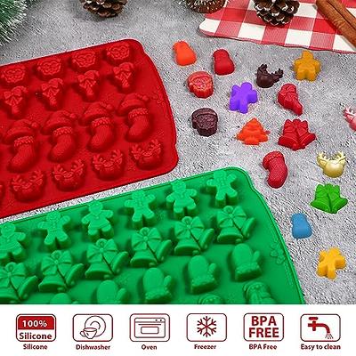 Christmas Candy Soft Candy Mold Silicone, 30 Cavity Christmas Mold