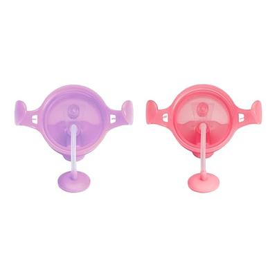 Lot Of 2 Munchkin Any Angle Weighted Straw Trainer Cup with Click