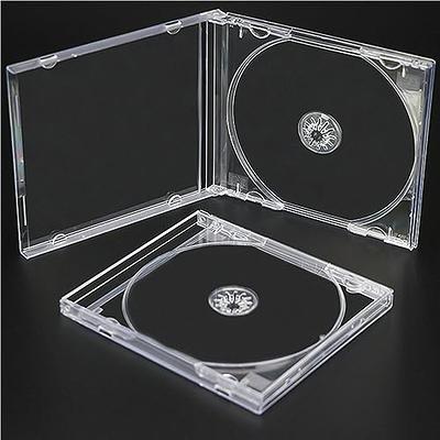 12 PCS Plastic CD Jewel Case 10.4 mm Standard CD DVD Cover Clear Single DVD Disc  Case Transparent DVD Jewel Case for Protection Replacement - Yahoo Shopping