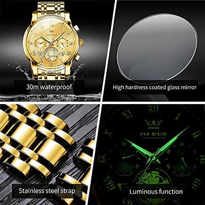 LIGE Watch for Men Stylish with Auto Date Luminous Pointer 3 ATM Waterproof  Analog Quartz Watches with Mini Round Dial Fashion Business Chronograph