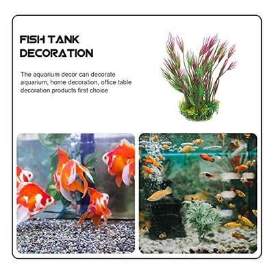 FRCOLOR Aquarium Landscaping Fake Aquarium Grass Artificial Greenery Live  Plants for Fish Tank Fake Seaweed Decor Plastic Fish Bowl Aquatic Turtle