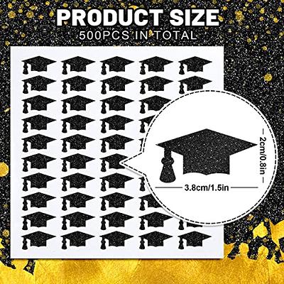 Graduation Stickers for Envelopes, Self Adhesive Gold Decals (1.5