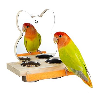  LIMIO Bird Playground Parrot Playstand Natural Wood