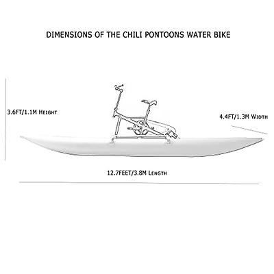 Water Bike Inflatable Pontoons Water Bicycle Sea Bike Water Pedal