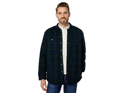 Men's Comfort Stretch Chambray Shirt, Traditional Untucked Fit,  Long-Sleeve, Plaid