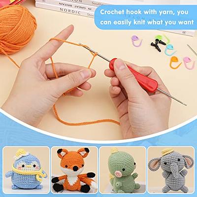 Beginners Crochet Kit, Cute Small Animals Kit for Beginers and Experts, All  in One Crochet Knitting Kit, Step-by-Step Instructions Video, Crochet  Starter Kit for Beginner DIY Craft Art (Fox). 