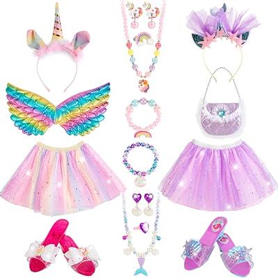 KODATEK Princess Dress Up Clothes for Little Girls, Unicorn