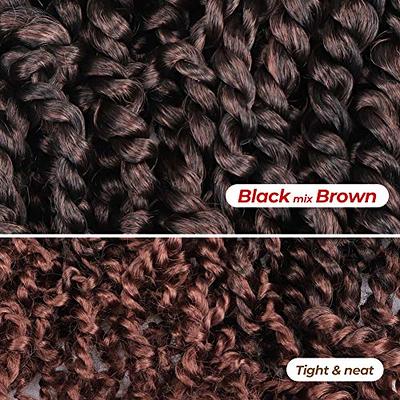 TOYOTRESS Tiana Passion Twist Hair Ombre Brown 8 Packs(12 strands/pack)  Pre-Twisted Passion Twists Crochet Hair Pre-Looped Crochet Braids Synthetic  Braiding Hair Extension (20 inch, T1B/30) - Yahoo Shopping