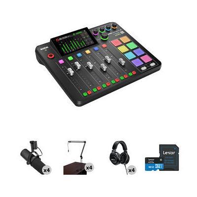 RODE RODECaster Pro II 4-Person Podcasting Kit with SM7B Mics, Broadcast  Arms, a RCP II - Yahoo Shopping