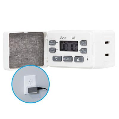 myTouchSmart Indoor Plug-In SunSmart Digital Timer, White