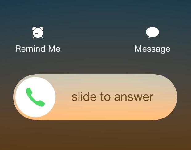 Pro tip: Respond to calls with text messages in iOS