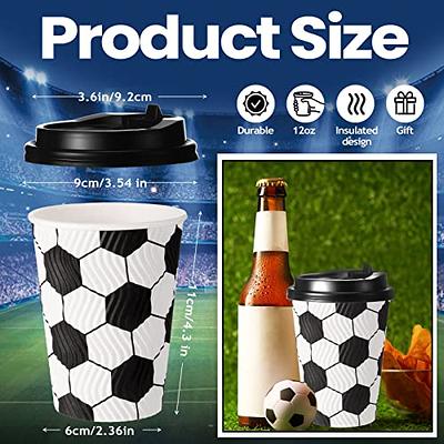 Lamosi 16 oz Coffee Cups with Lids,Sleeves -100 Pack Disposable