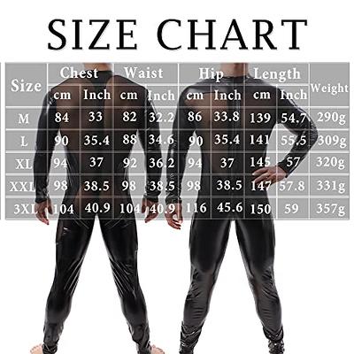  Men's Well Fit Elastic Unitard Full Body Tights Suit