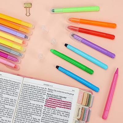 Blieve - Bible Highlighters No Bleed, Cute Bible Journaling School Supplies, 16 Pack Assorted Colors, Study Gel Highlighters Set and Bible