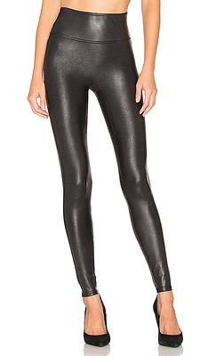 SPANX Faux Leather Leggings in Black. - size S (also in XS