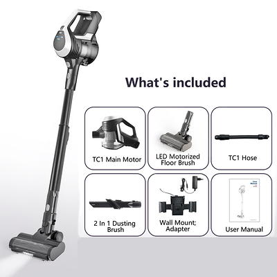 Proscenic P12 Cordless Vacuum Cleaner, Vertect Light, Anti-Tangle Brush,  Stick Vacuum with Touch Display, 33Kpa/120AW Cordless Vacuum, Max 60mins