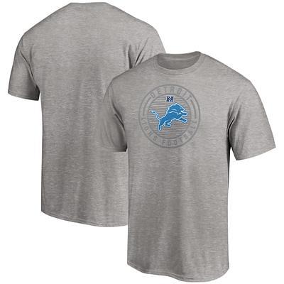 Men's Nike Heathered Gray Detroit Lions Primary Logo T-Shirt