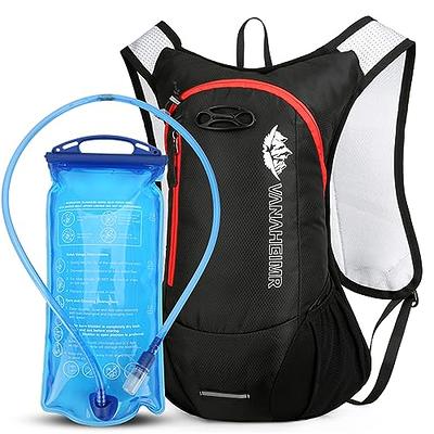 Zavothy Lightweight Hydration Backpack with 2L Water Bladder Backpack for  Cycling Running Black 