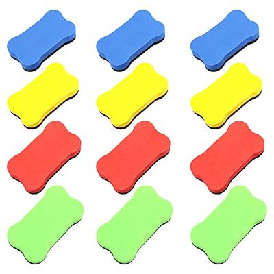 40 Pack Dry Eraser Erasers Magnetic Whiteboard Chalkboard Cleaner Bones  Shaped Board Wiper Teacher Supplies For Classroom Home Office, 4 Col