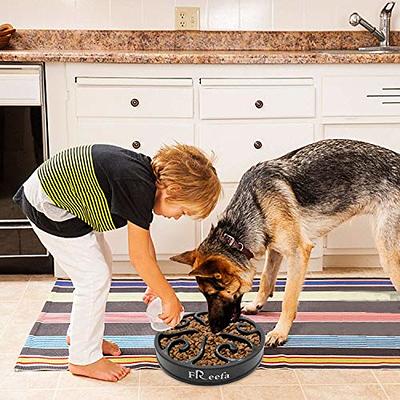 AIPERRO 304 Stainless Steel Slow Feeder Dog Bowls Metal Dog Food