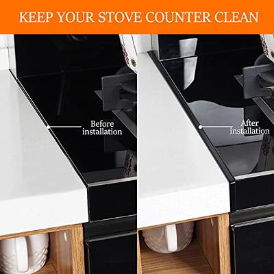 Silicone Stove Counter Gap Cover, 2 Pack 25 inch Heat Resistant Kitchen  Stove Counter Silicone Gap Filler Cover Seals Spills Between Counter  Stovetop Oven Washer Dryer and Washing Machine - Yahoo Shopping