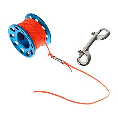 30m Stainless Steel Scuba Diving Finger Spool Snorkeling Guide Line Reel