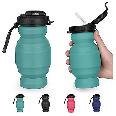 Mefold Water Bottles Collapse Silicone Durable Leak Proof Straw,Foldable  Medical Grade BPA-Free,11oz Lightweight bottles for Kids Travel, Portable,  Cycling, Hiking, Sports, Gym, Camping 320ML - Yahoo Shopping