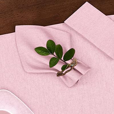 Ruvanti Cloth Napkins Set of 12, 18x18 Reusable Napkins Cloth Washable,  Soft & Durable Table Napkins, Polycotton Chambray Dinner Napkins for  Parties, Christmas, Thanksgiving, Weddings - Pink - Yahoo Shopping