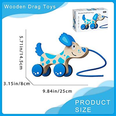 Pull Along Toy Wooden Pull Dog Toy with String for Baby Toddler Montessori  Toddler Pull Toys for Baby Toddler 1-3 Birthday Gifts - Yahoo Shopping