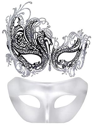 IETANG Couples Pair Half Venetian Masquerade Ball Mask Set Party