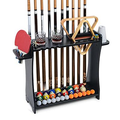 XCSOURCE Pool Cue Rack, 2-IN-1 Pool Stick & Ping Pong Paddle