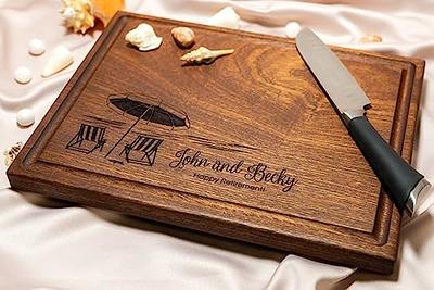 Custom Cutting Board Vintage. Laser Engraved Handmade Wooden