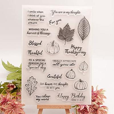  ALIBBON Happy Halloween Clear Stamps for Card Making