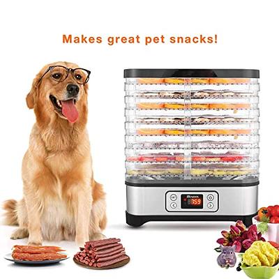 Food Dehydrator Machine, 8 Trays 400 Watts Adjustable Temperature Controls  for Jerky, Meat, Beef, Fruit, Vegetable and Herbs | BPA Free