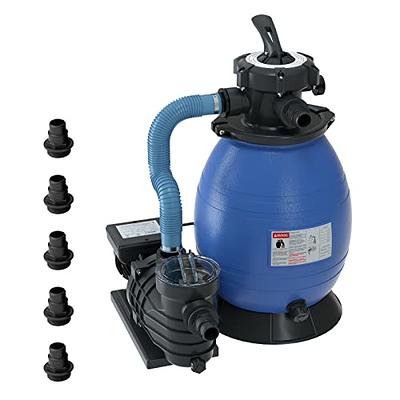 Cimcame Sand Filter Pump for Above Ground Pool 10000GAL Self Priming Swimming  Pool Pump 2450GPH with 13 Inch Tank&5 Way Valve&Pressure Gauge - Yahoo  Shopping