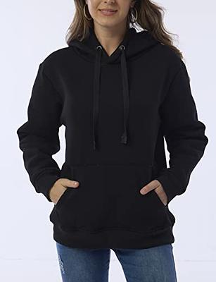 Fenclushy Womens Winter Hoodies Warm Fleece Sherpa Lined Pullover Hooded  Sweatshirt(Black,M) - Yahoo Shopping