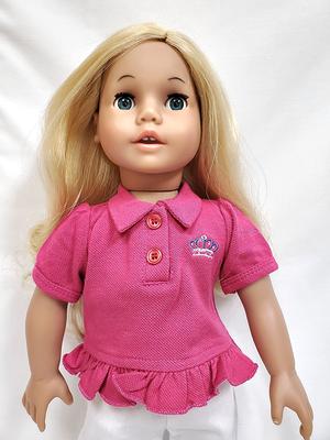 Handmade Doll Light Yellow Polo Shirt Clothes For 12 Dolls