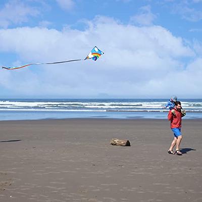 2023 Kite Launcher Toy,Outdoor Toys for Kids Catapult Kite Toys,Funny Beach  Kite Toy,for Boys Outdoor Flying Toys for Boys Girls(Comes with 4 Kites)