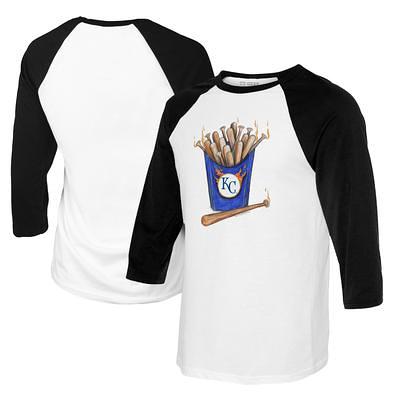 Kansas City Royals Tiny Turnip Toddler James 3/4-Sleeve Raglan T