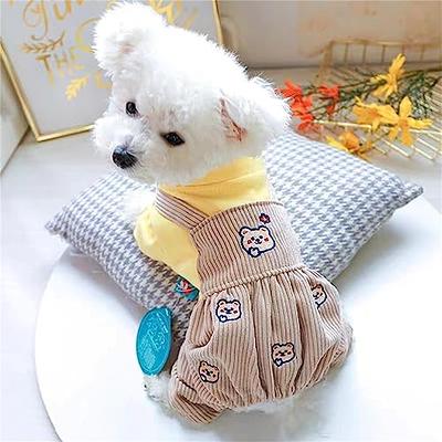 Dog Clothes for Small Dog Girl Pink Floral Dog Pajamas Onesies for Extra  Small Dog - Teacup Dog Chihuahua Yorkie Clothes, Cute Small Dog Costume  Puppy