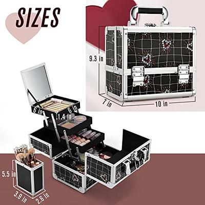 3-Tier Makeup Train Case Nail Polish Storage Box Organizer