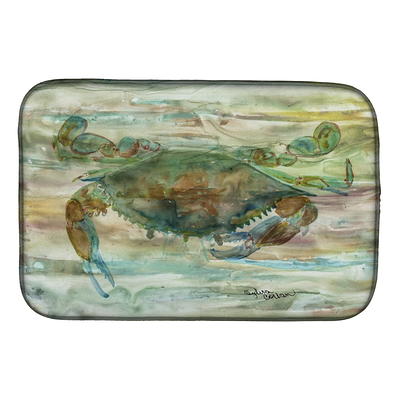 Caroline's Treasures 14 in. x 21 in. Multi-Color Crab Dish Drying