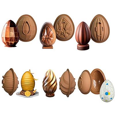 2PCS 3D Easter Egg Baking Mold 2 Sizes Easter Egg Silicone Mold