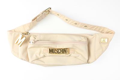 Vintage Moschino Waist Bag Fanny Pack Big Logo Beige Rare Authentic  Accessories Retro Luxury Bag Polyester Redwall - Yahoo Shopping