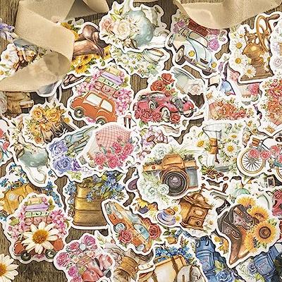 Scrapbook Supplies 50pcs Scrapbook Paper Animal Plant Stickers Journal  Planner Decorative Stickers Scrapbook Craft Stationery Supplies Scrapbook